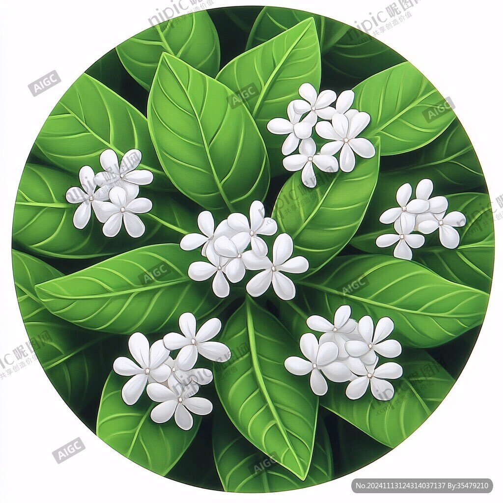 創(chuàng)意茉莉花設(shè)計
