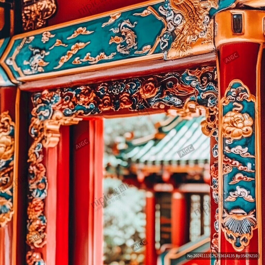 鎏金紅門