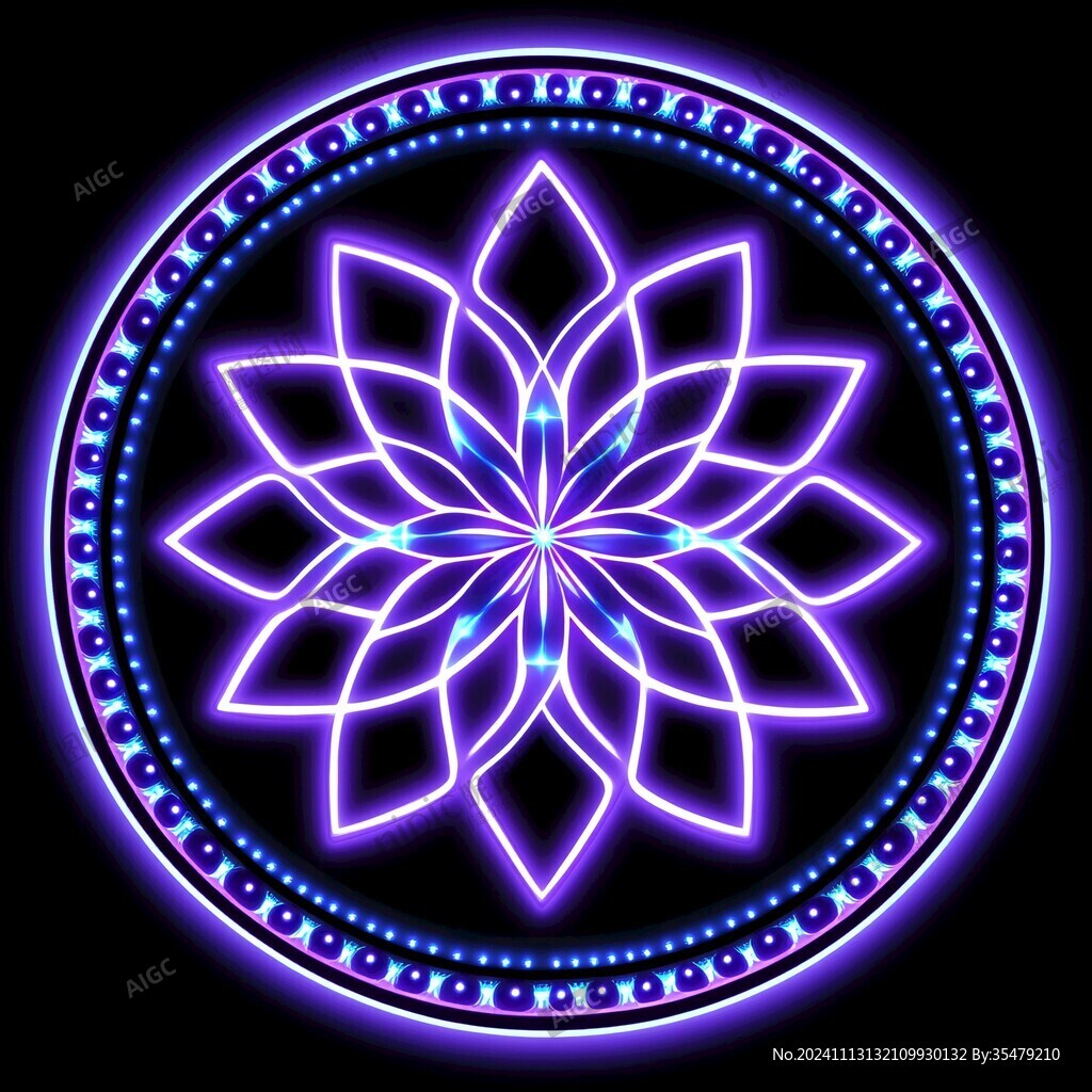 紫色曼陀羅