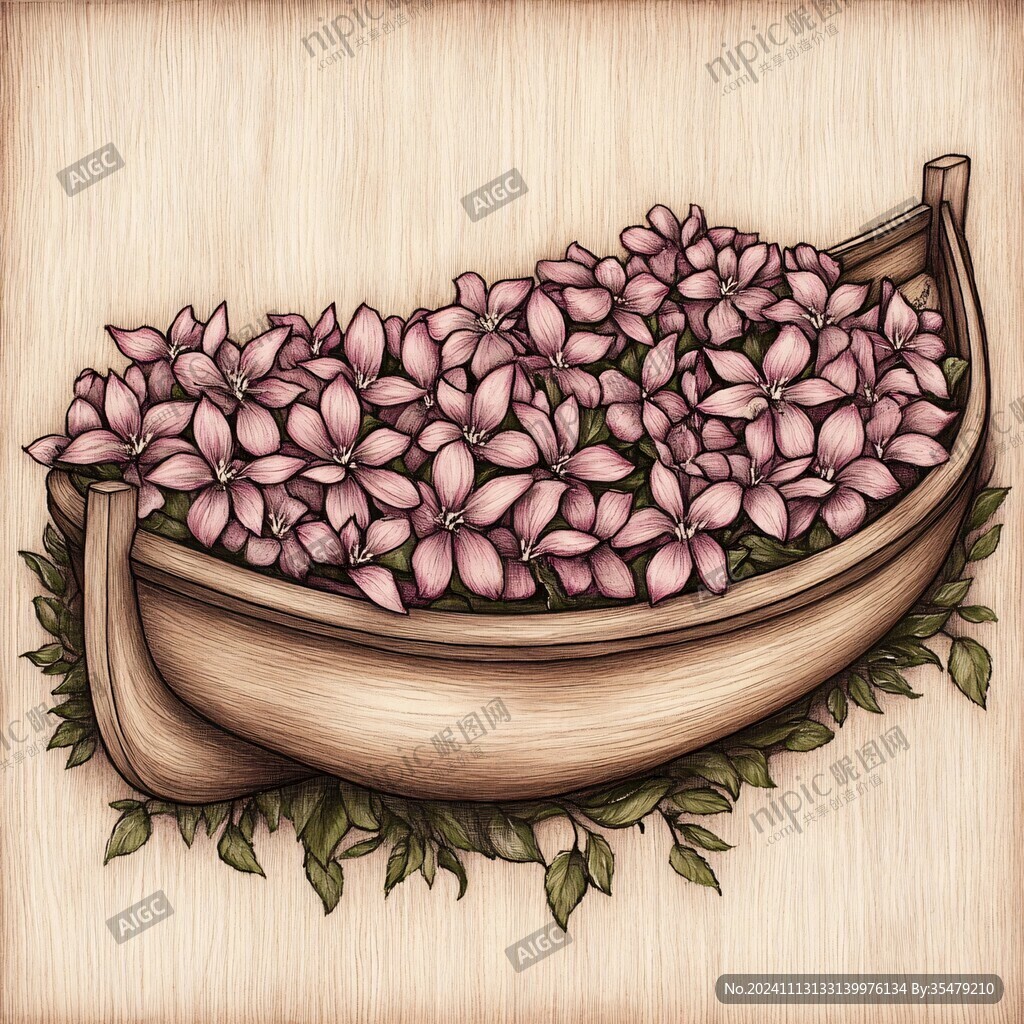 丁香插畫