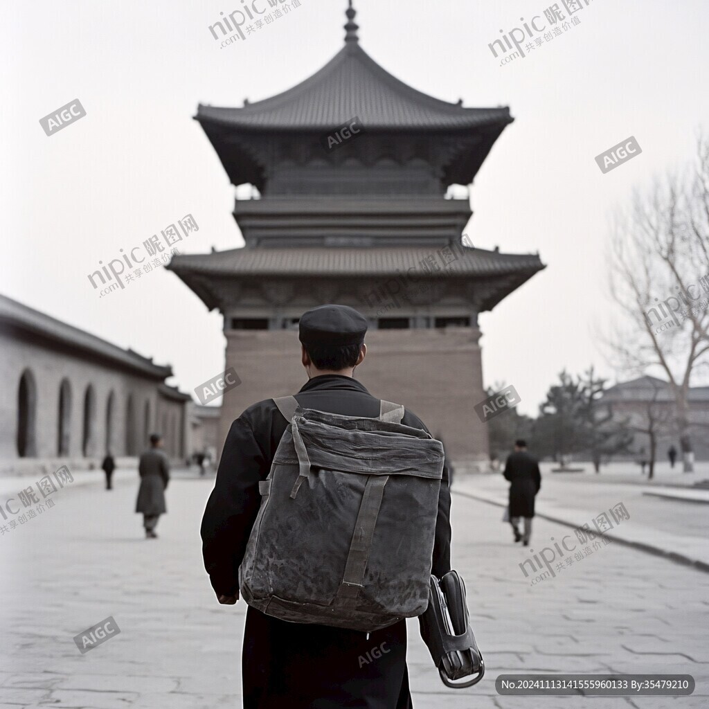 大叔的背影