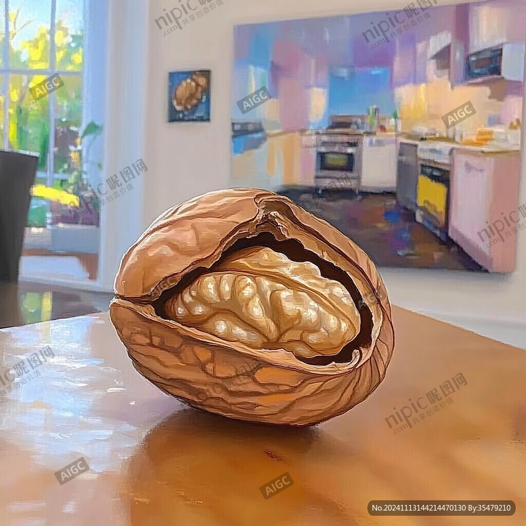 彌核桃插畫