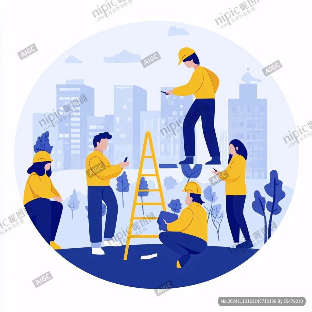 社會責任勞動插畫
