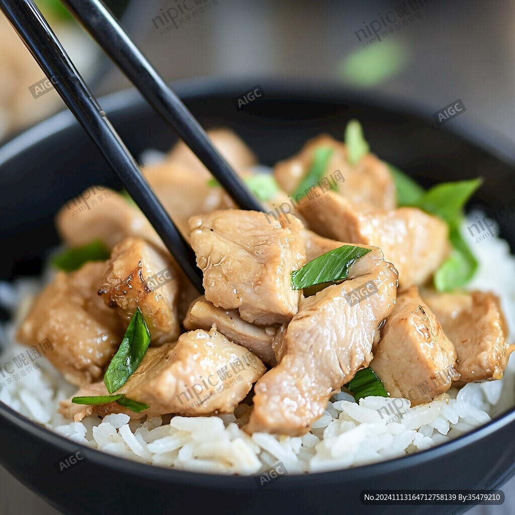 肥瘦雞肉飯