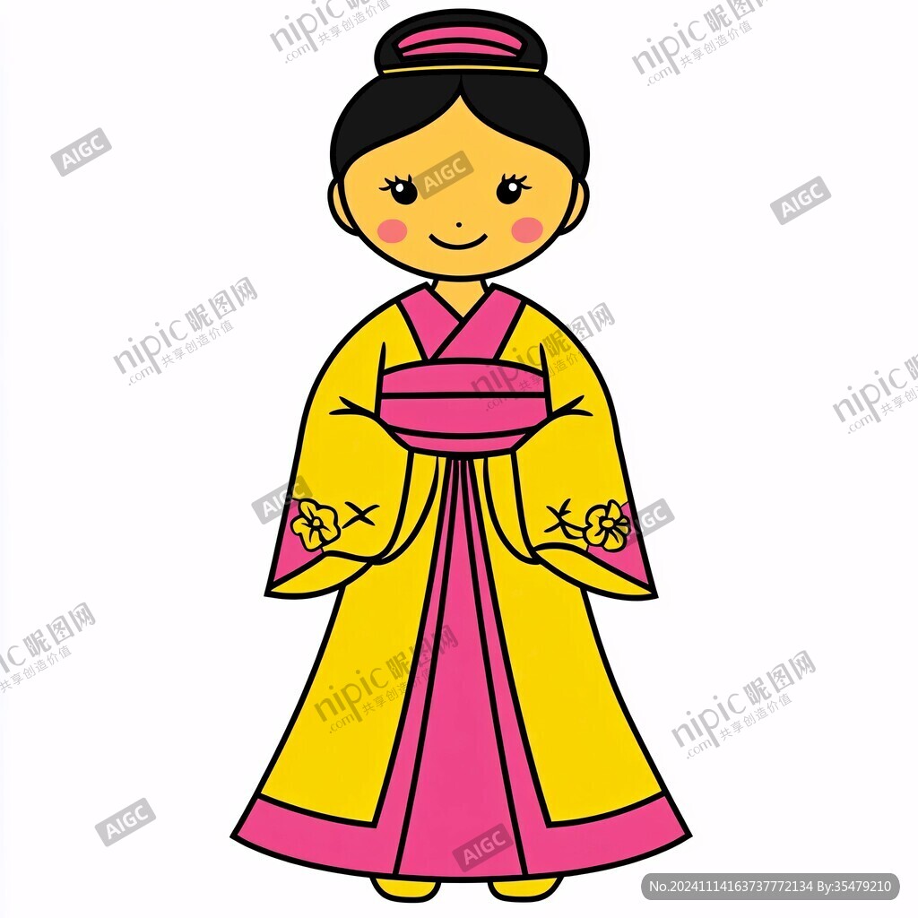卡通朝鮮族女
