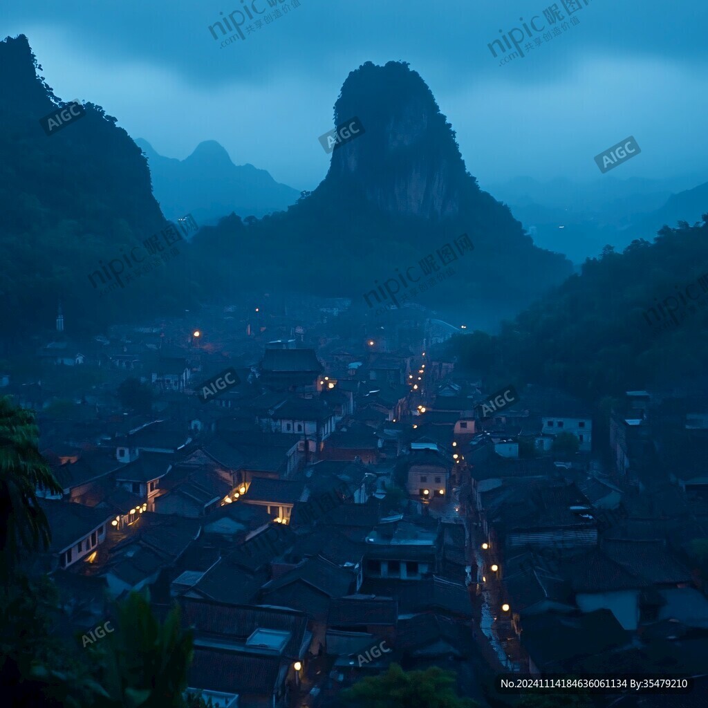 古鎮雨季