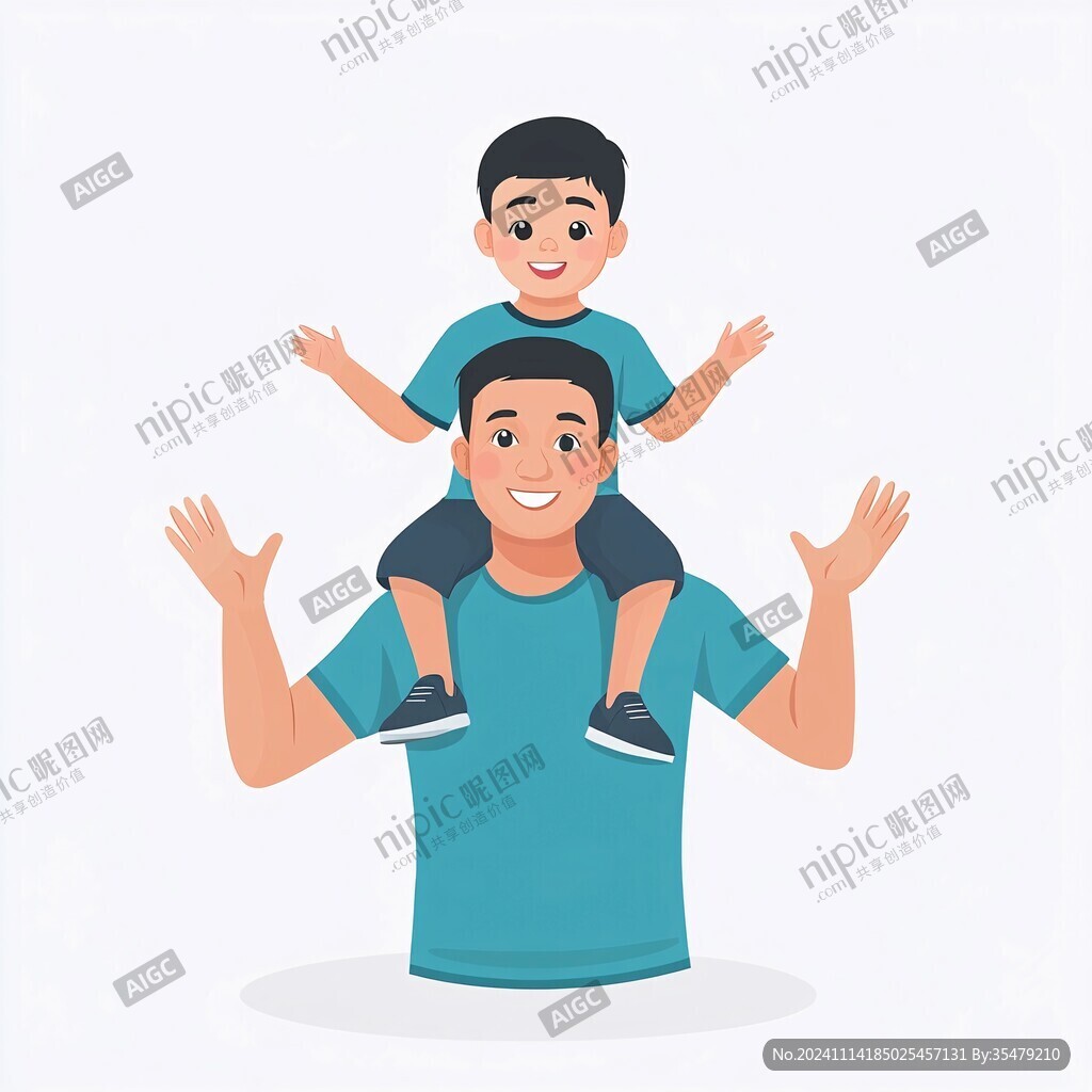 卡通爸爸形象