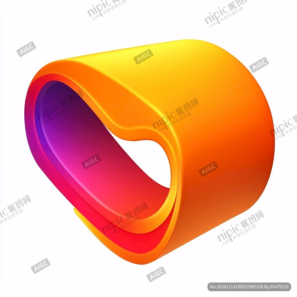 漸變插畫logo