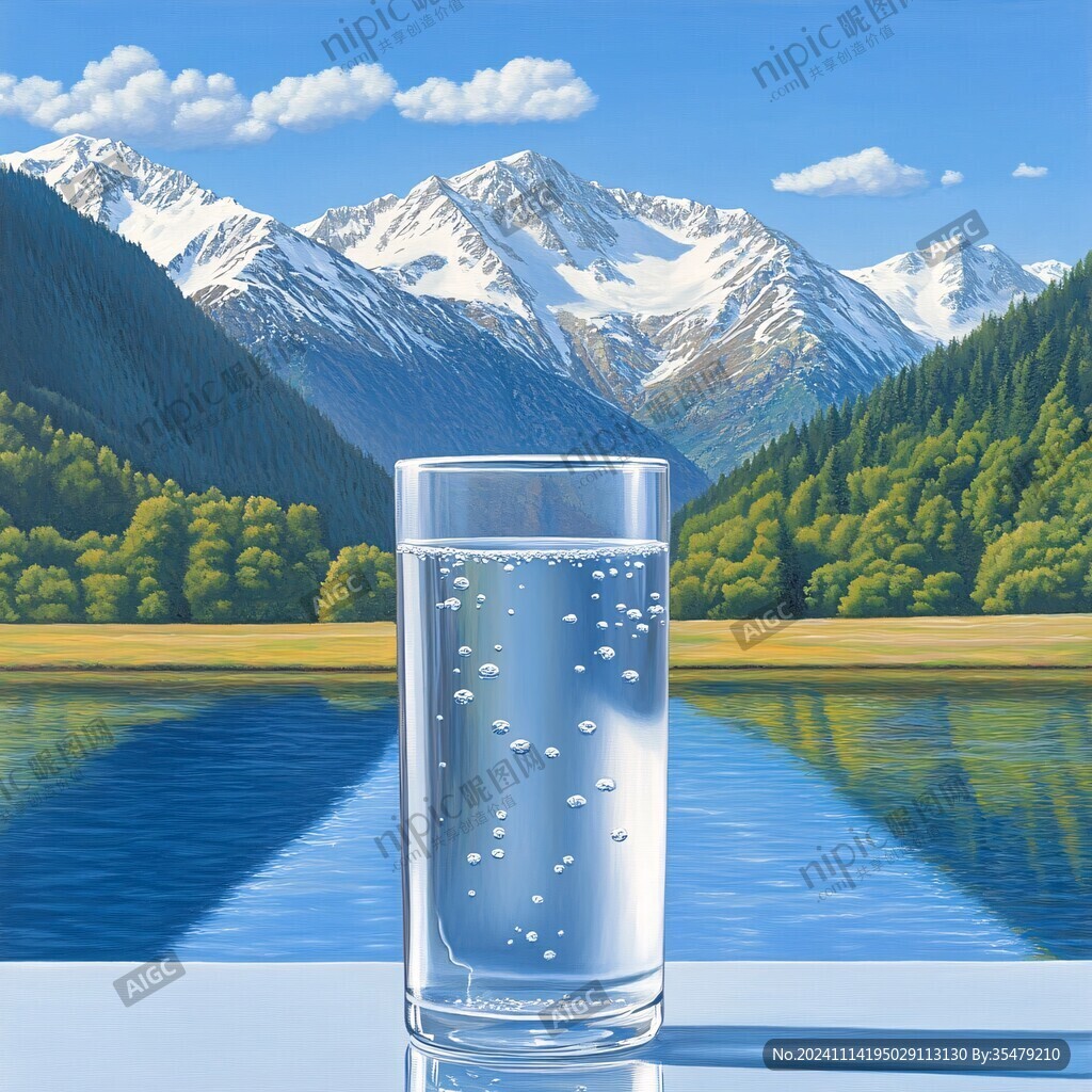 純凈水插畫