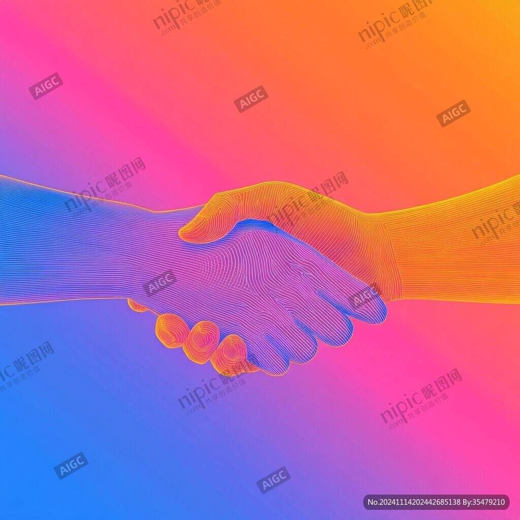 攜手共進背景