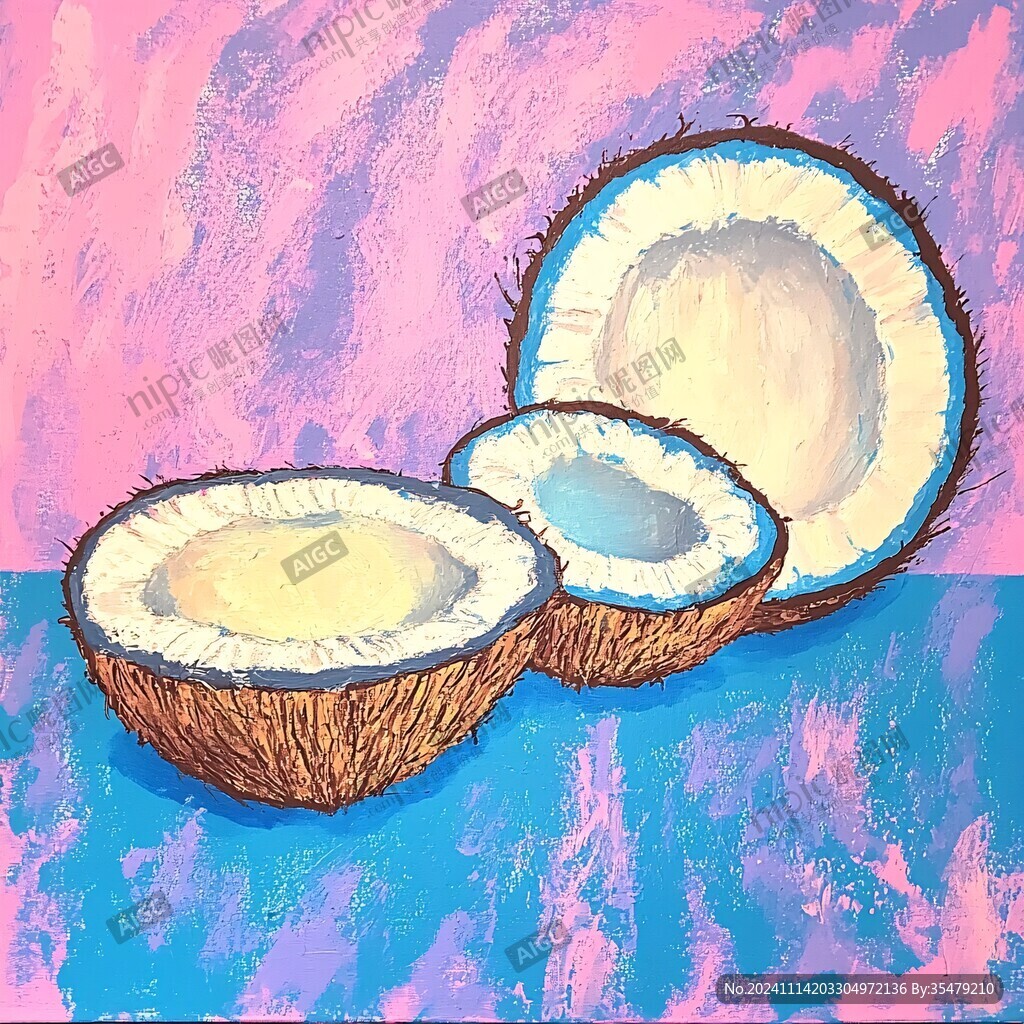 海底椰片插畫