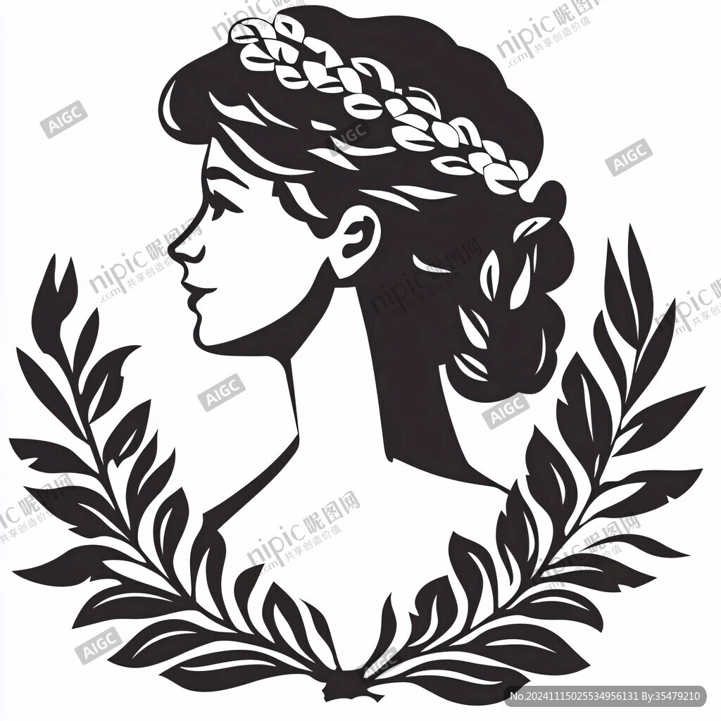 復(fù)古美女logo