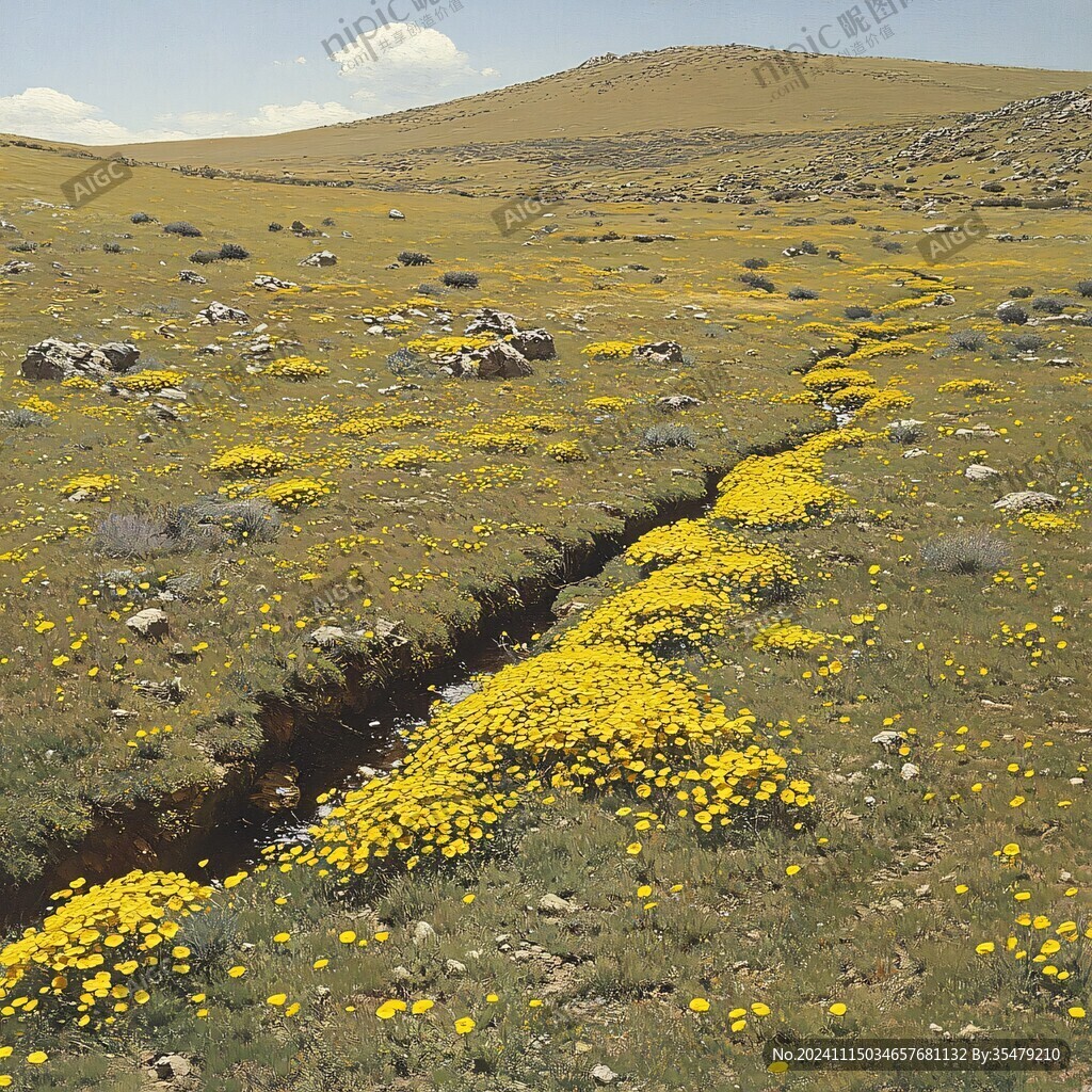 漫山遍野小黃花