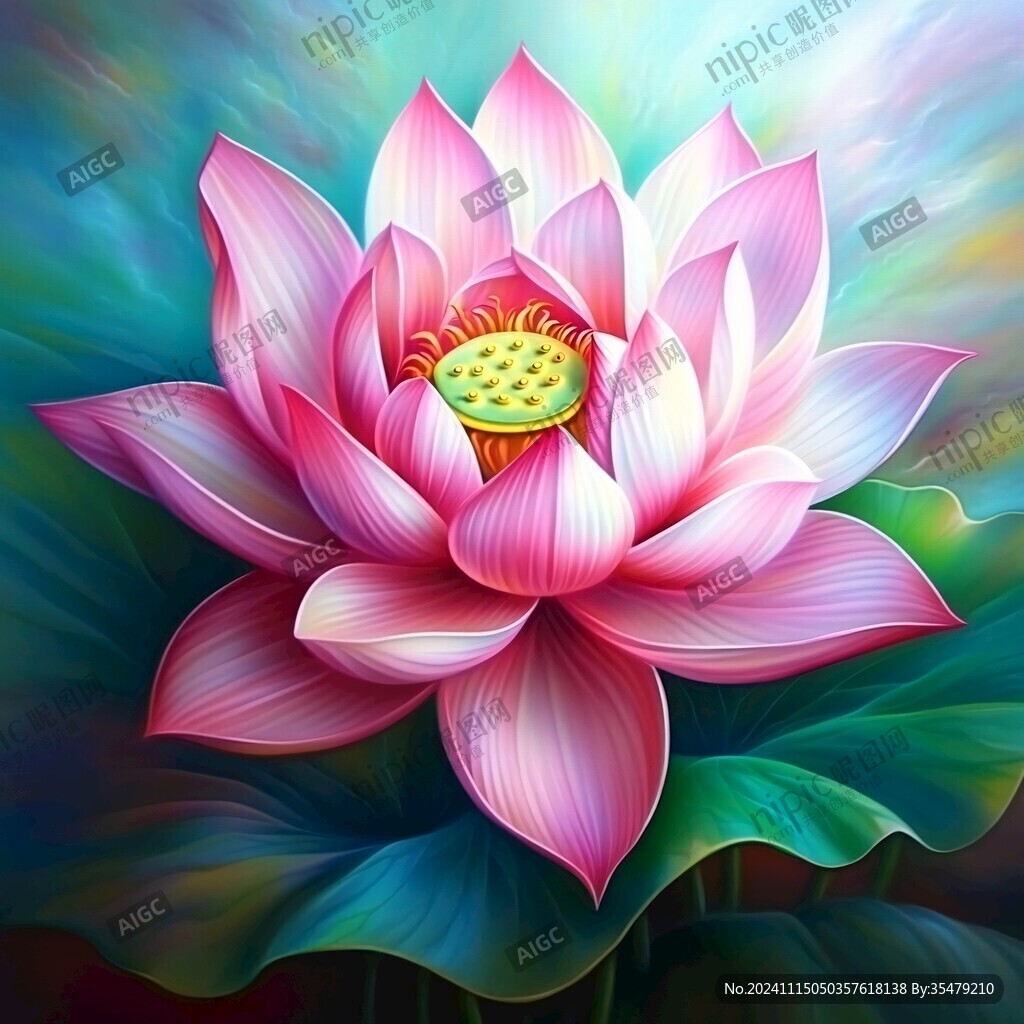 鼠繪精繪蓮花花朵