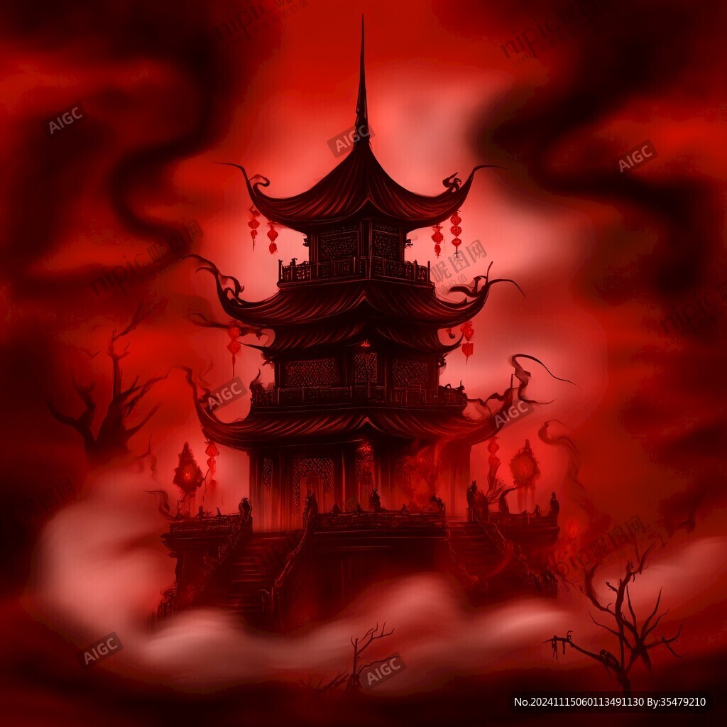 樓閣插畫