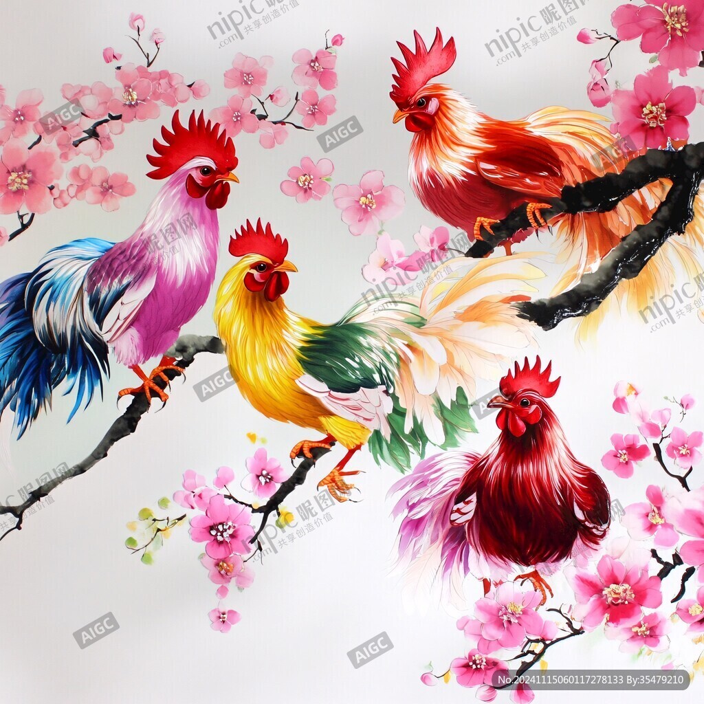 雞年裝飾畫
