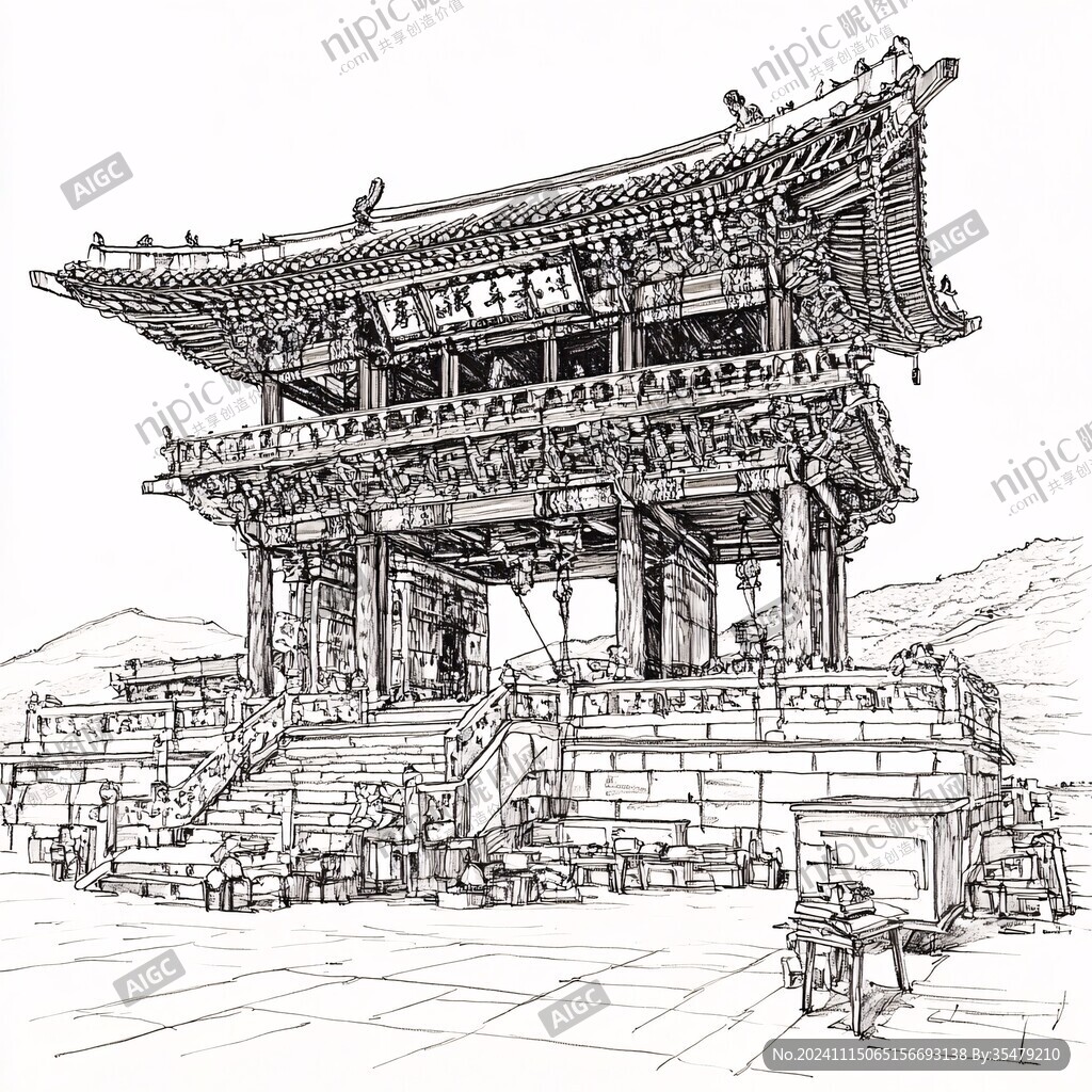 華清池速寫