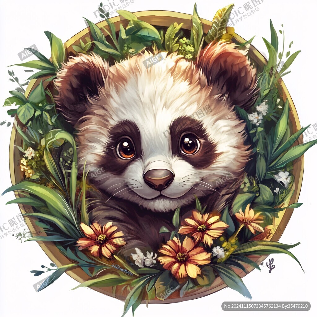 小熊貓插畫