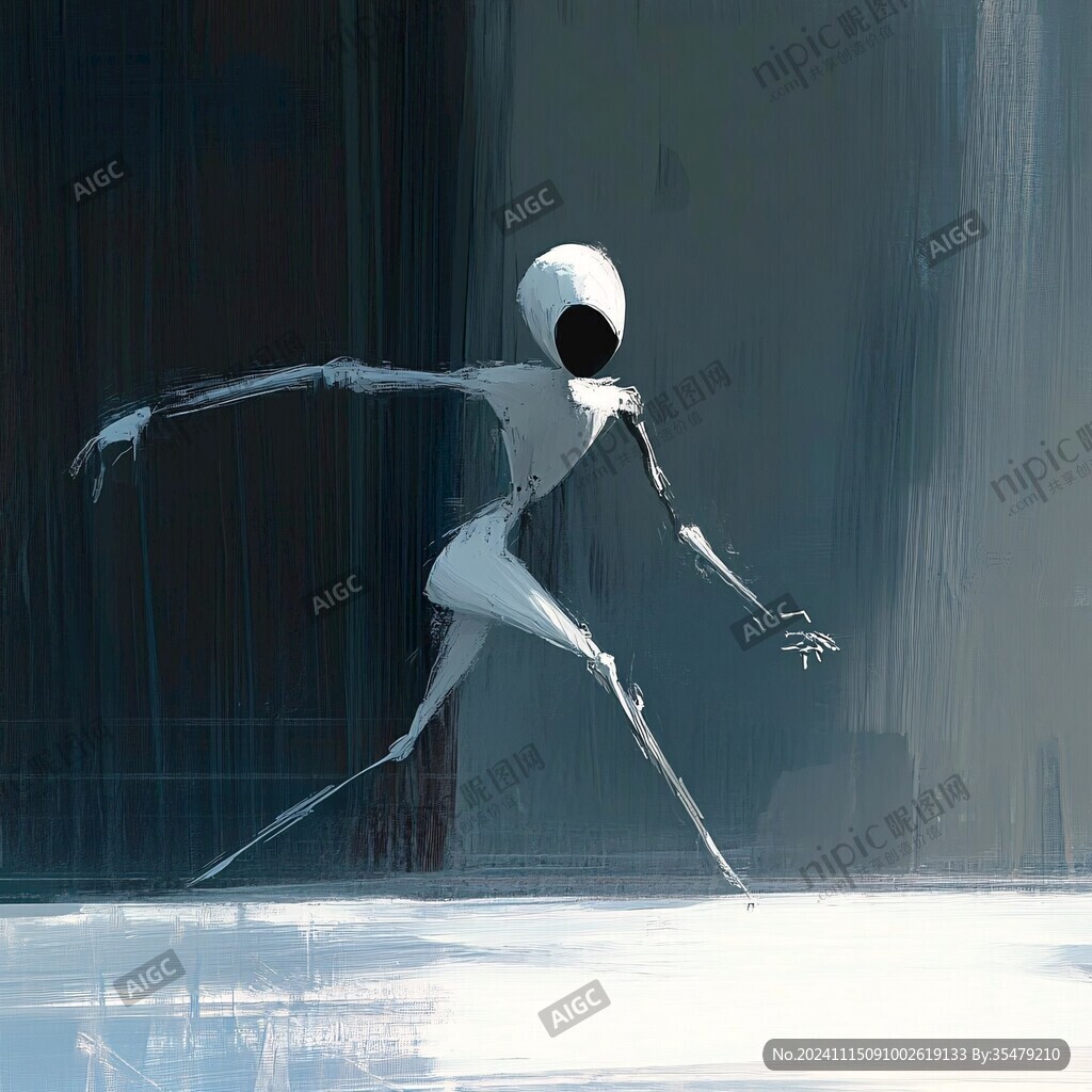 現(xiàn)代舞肌理插畫