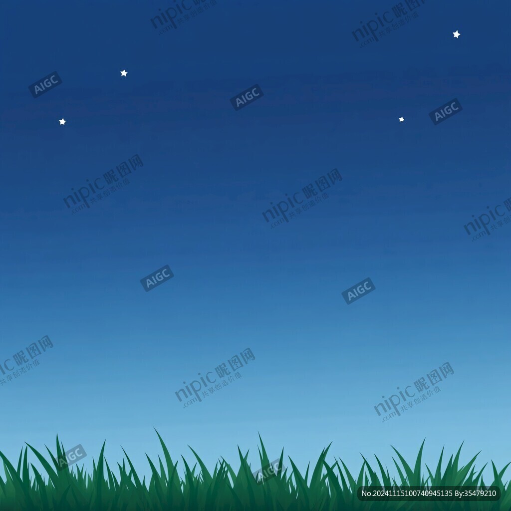 夜空草地