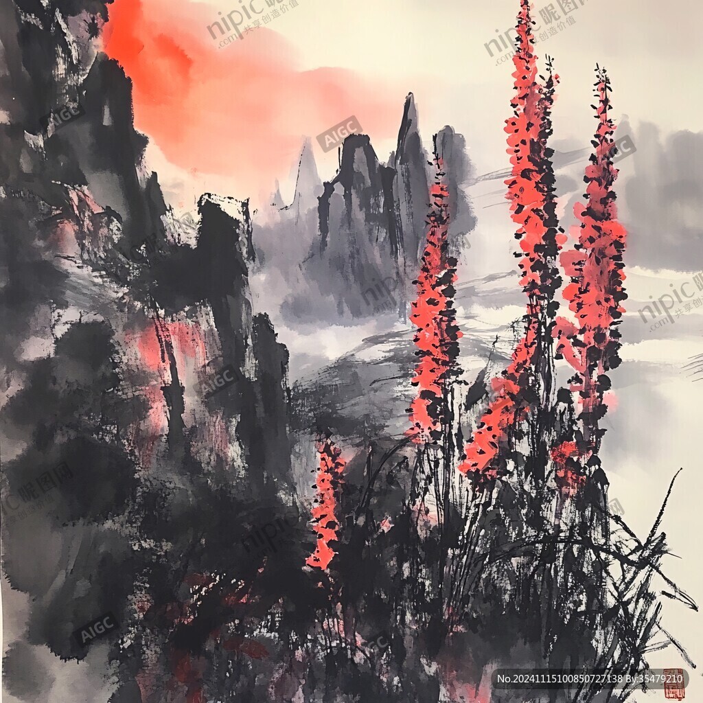 彩墨國畫