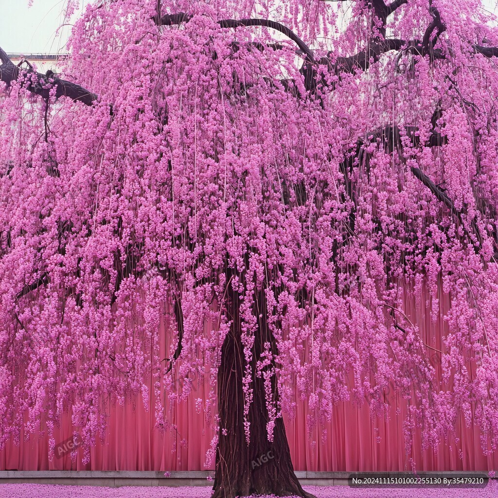 八重紅枝垂