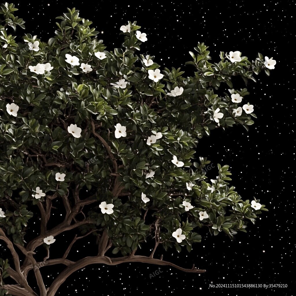 夜晚茉莉花