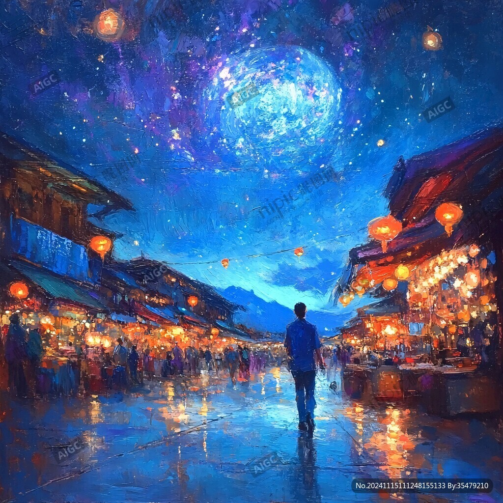 星辰大海男孩背影