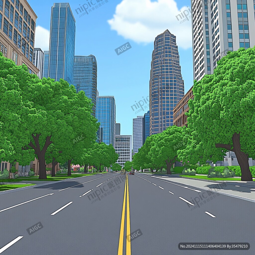 城市街道城市道路