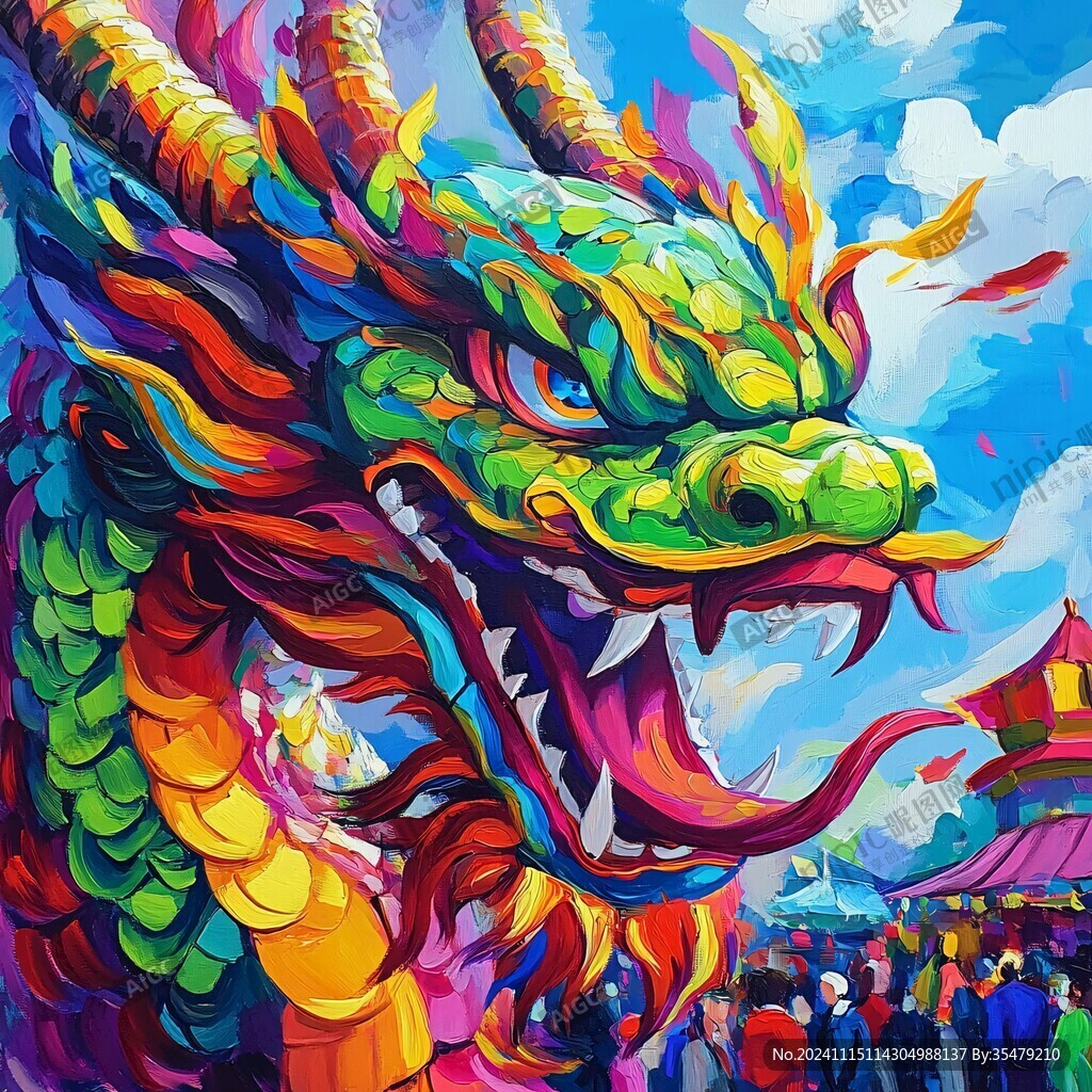 國潮龍插畫文創(chuàng)插畫