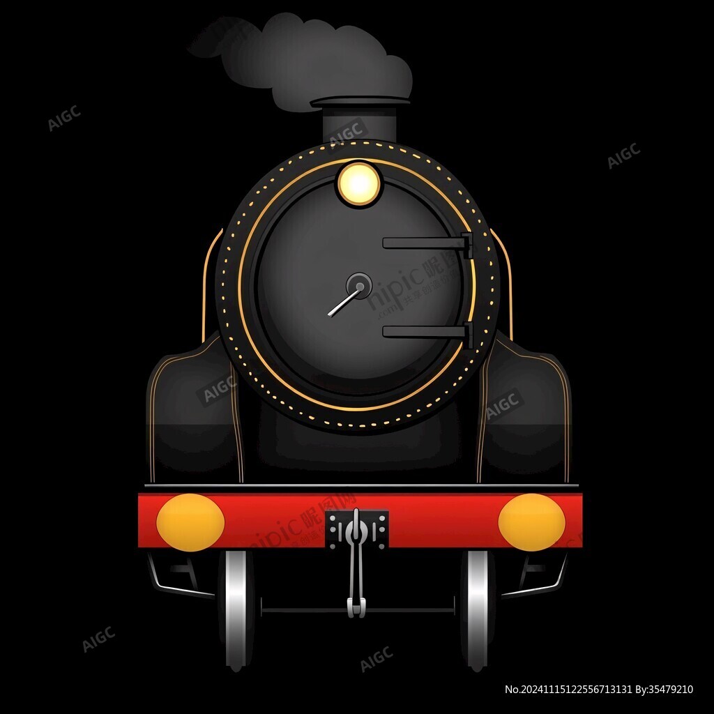 蒸汽機車插畫