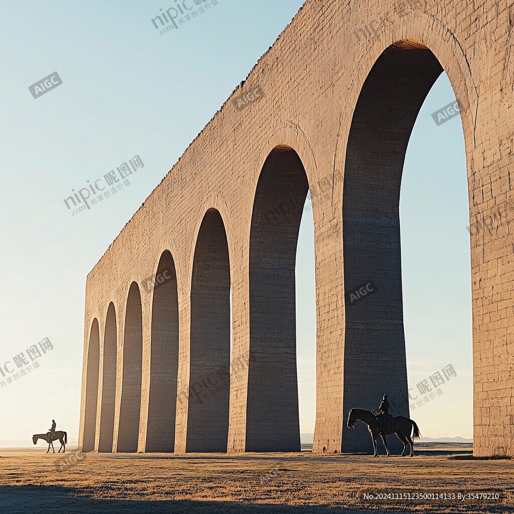 騎馬的地標性建筑