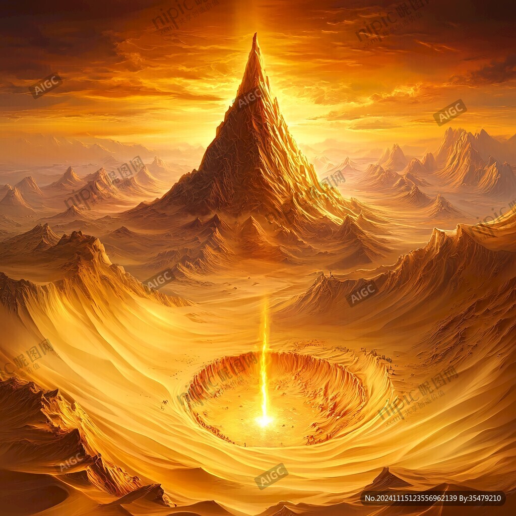外星球幻想場景插畫