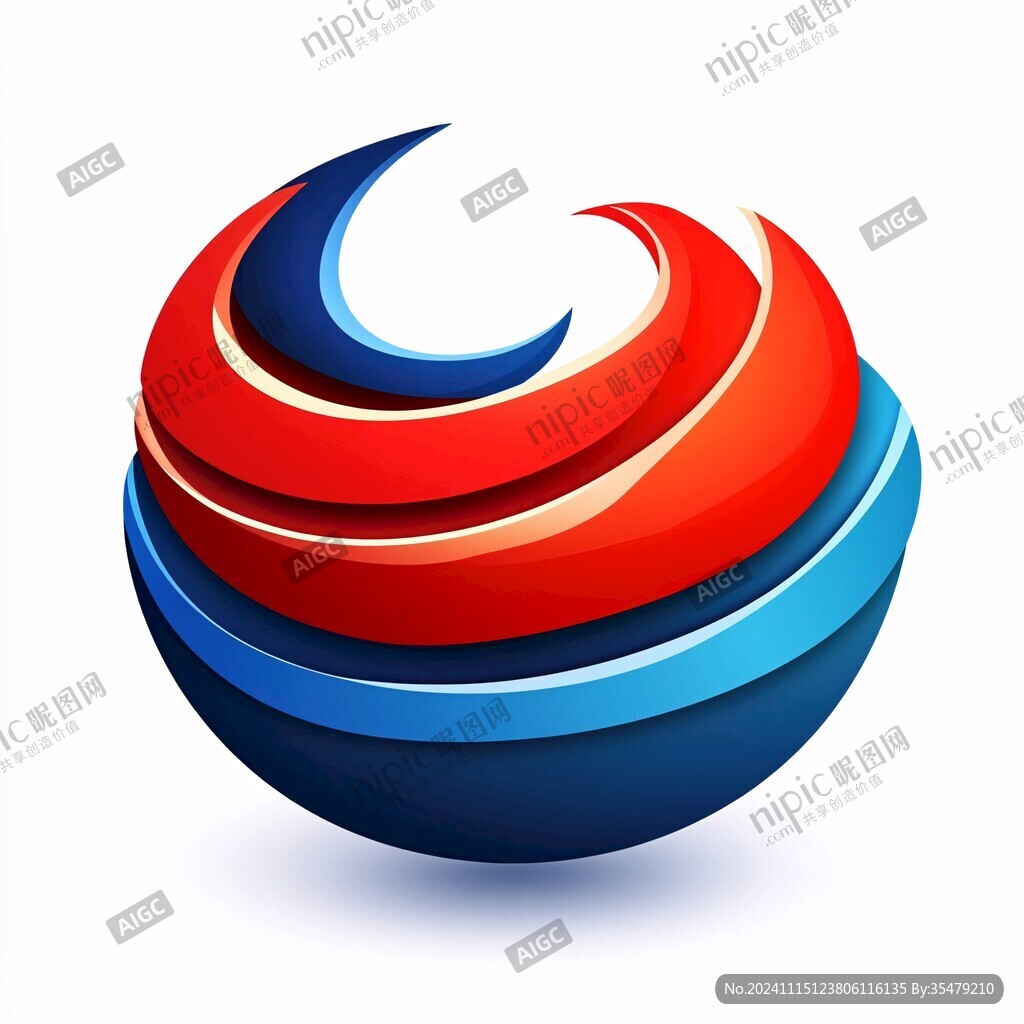立體球體logo