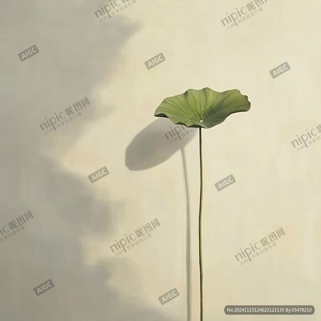 荷花與影子