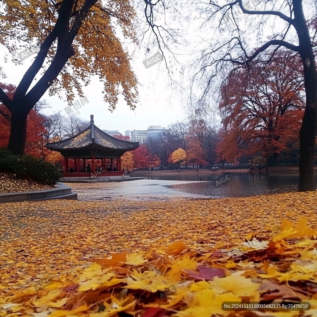 德壽宮的秋景