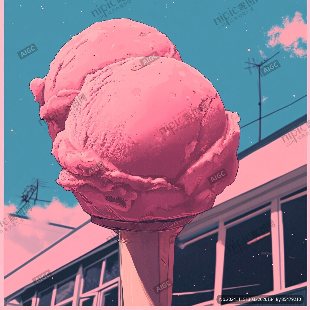 雪糕動漫插圖