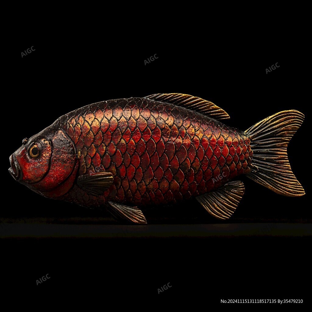 花絲金龍魚擺件
