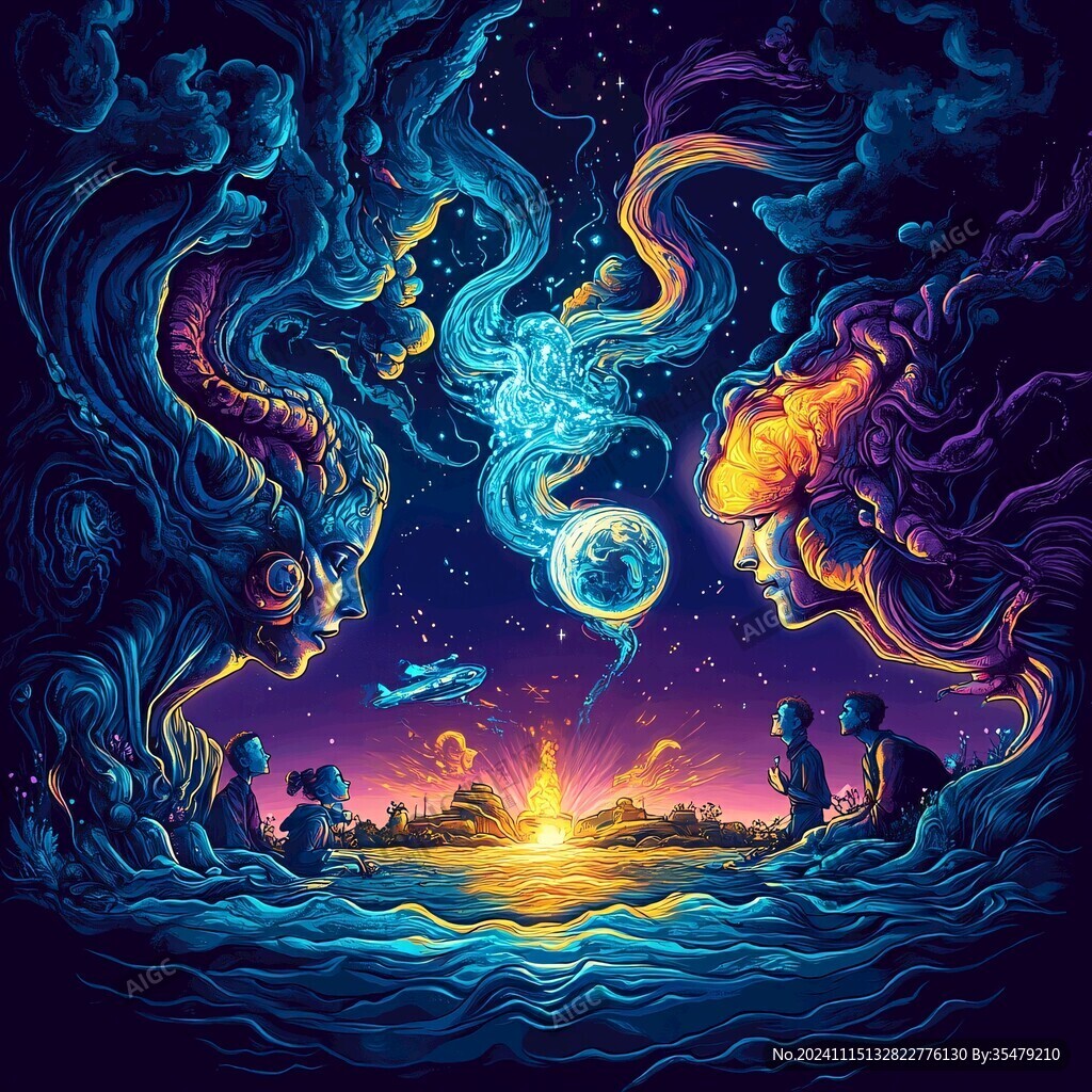 漸變風(fēng)格插畫