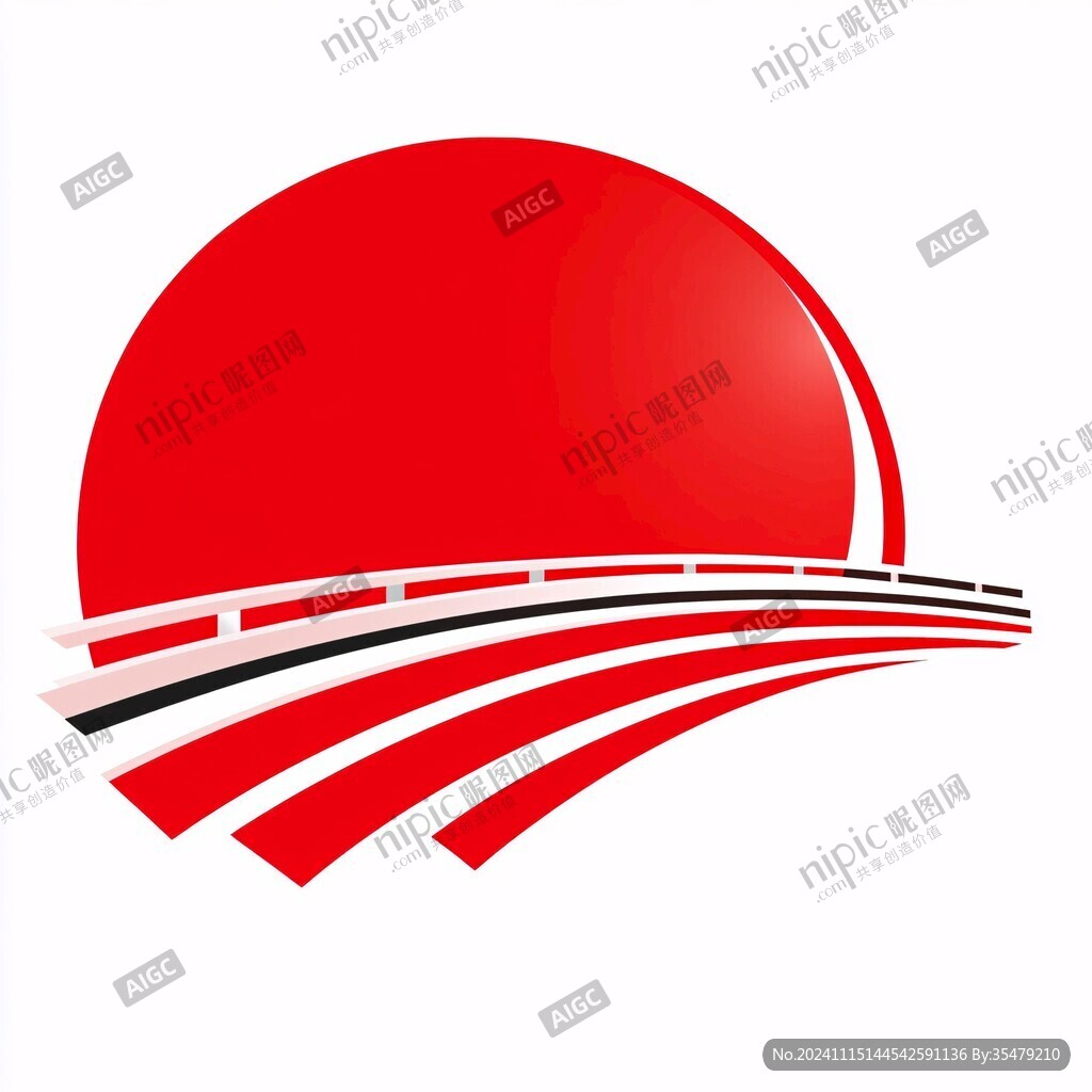 日出太陽紅日logo