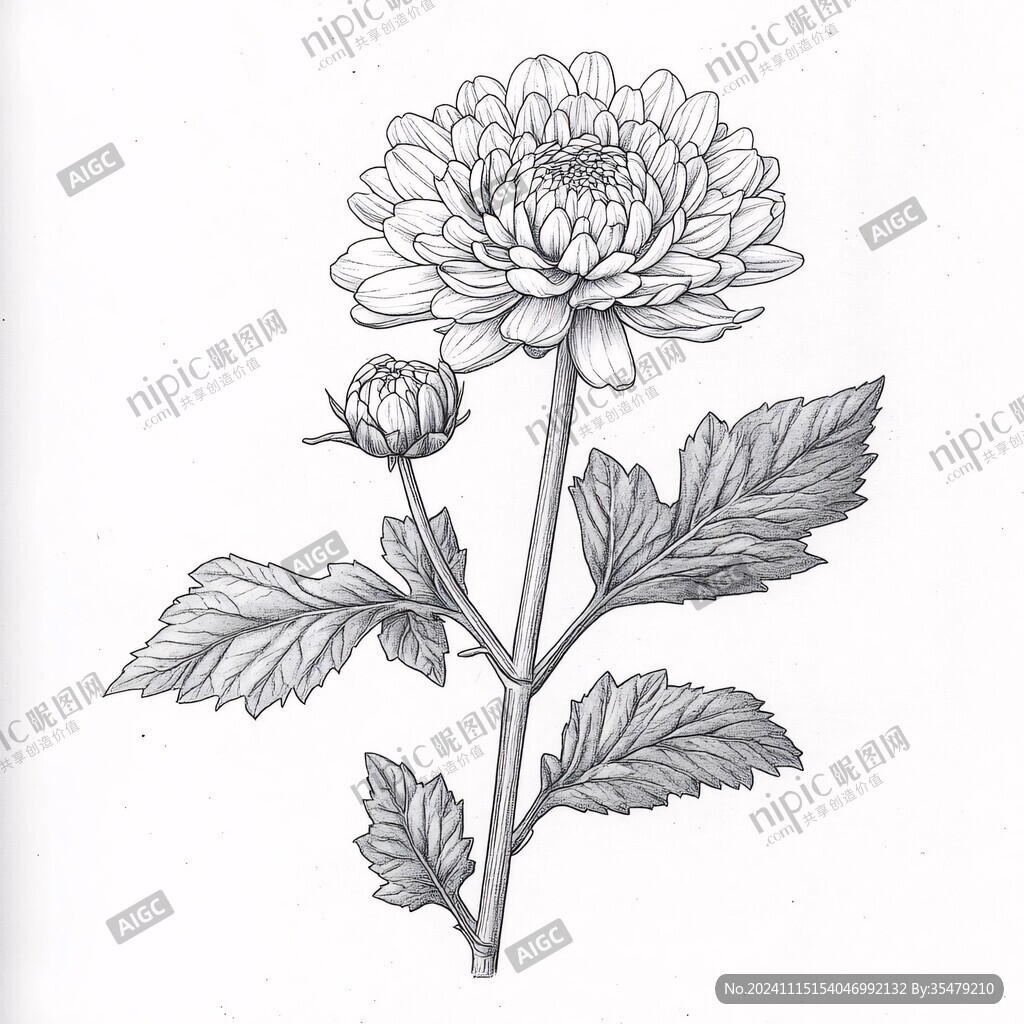 菊科手繪