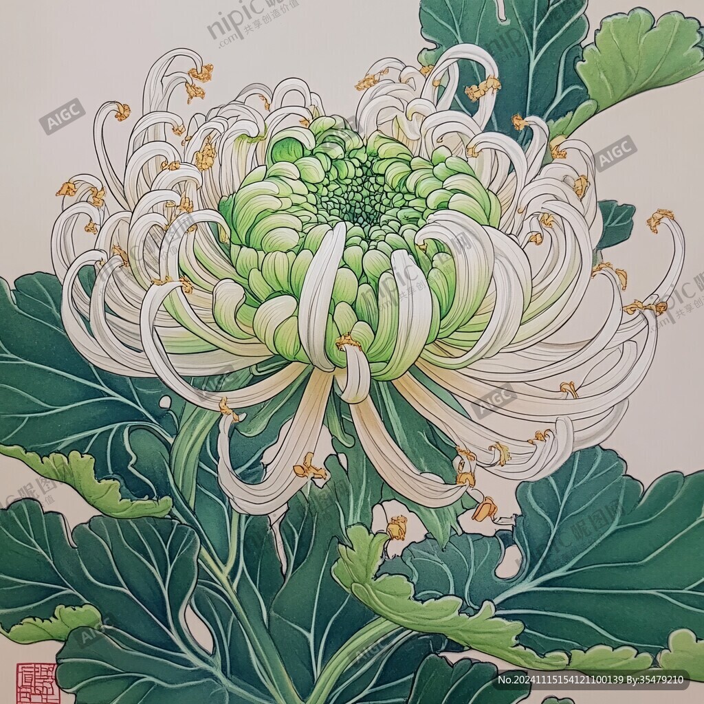 滁菊插畫