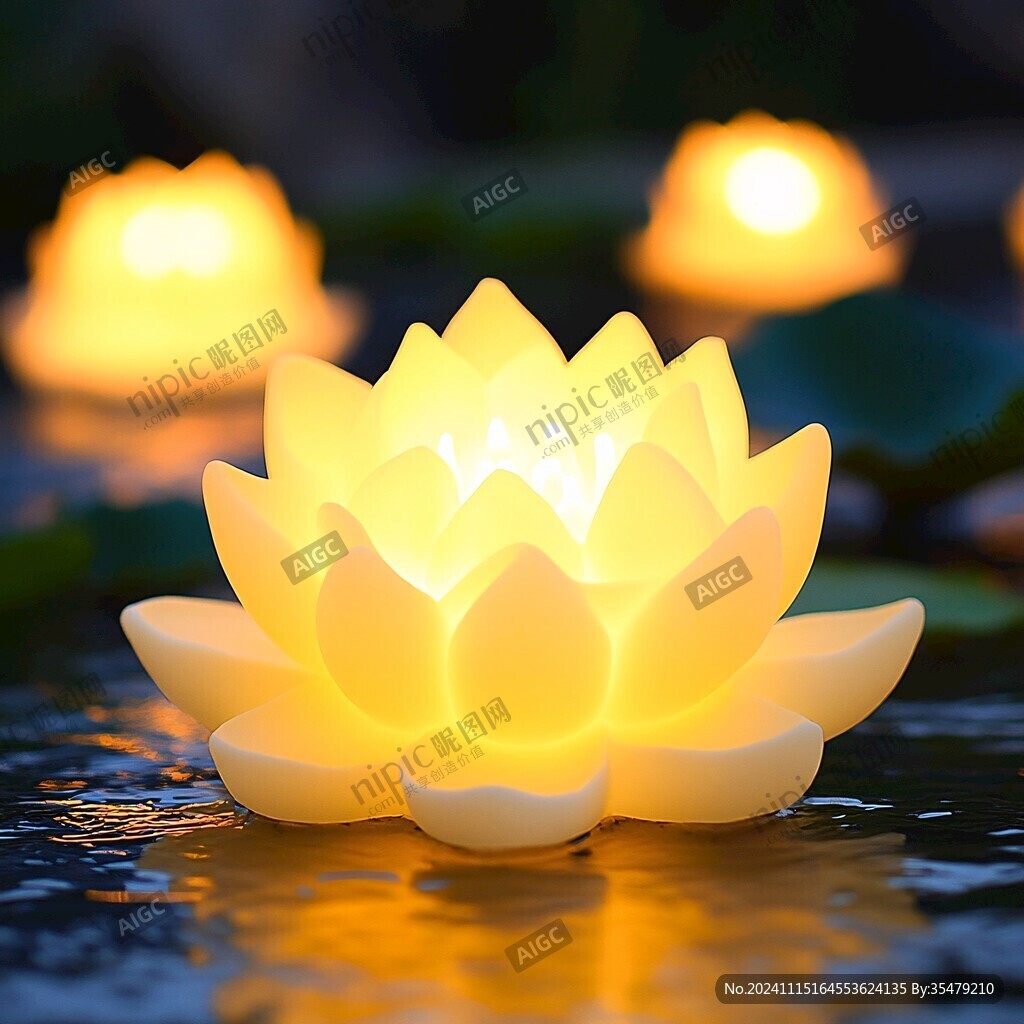 蓮花蠟燭燈