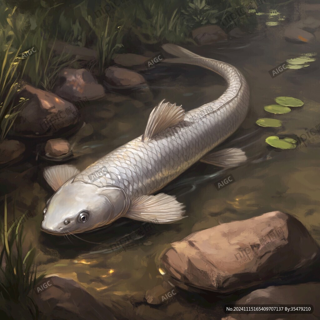 草魚插畫