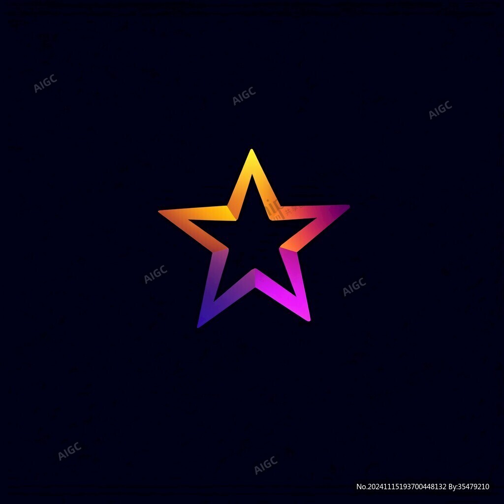 漸變星星logo