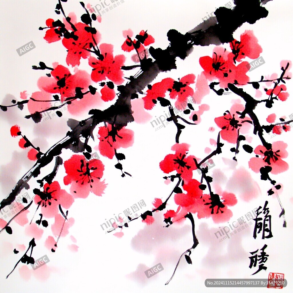 梅花藝術(shù)畫