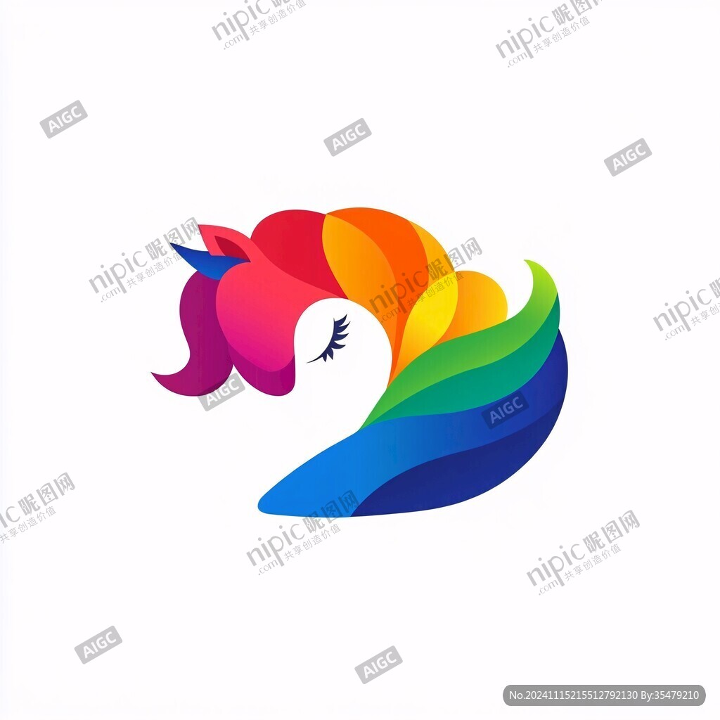 彩色木馬logo