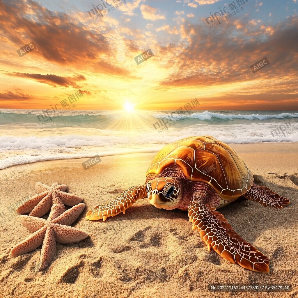 海龜海星海螺