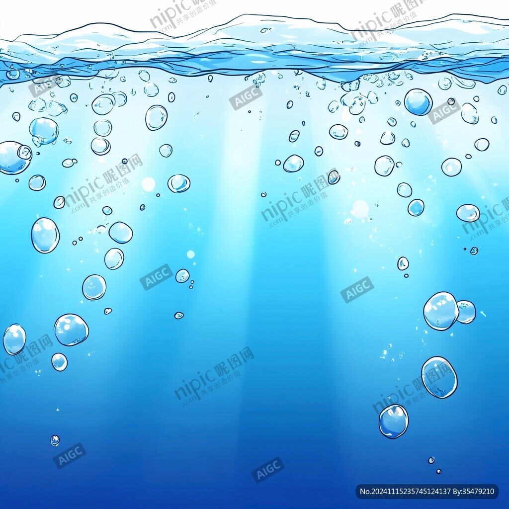 海水泡泡素材