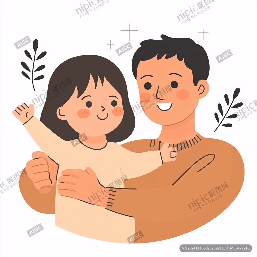 手繪情人節(jié)情侶插畫